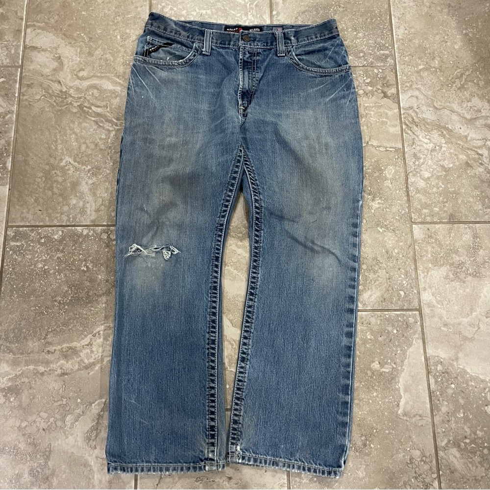 Ariat FR M4 Relaxed Boundary Boot Cut Jean sz 36 x 30‎